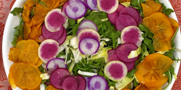 Arugula and Persimmon Salad