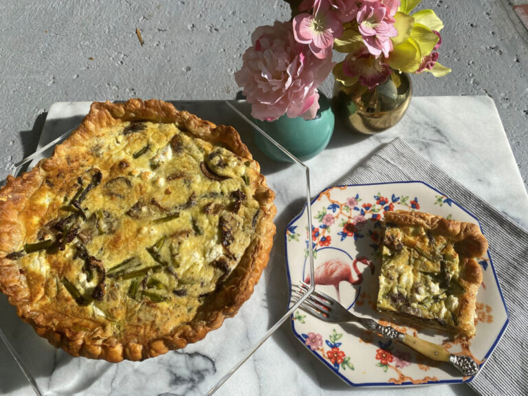 A Feta and Spring Vegetable Quiche for Mother’s Day