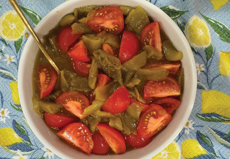 Tomato and green Pepper Salad