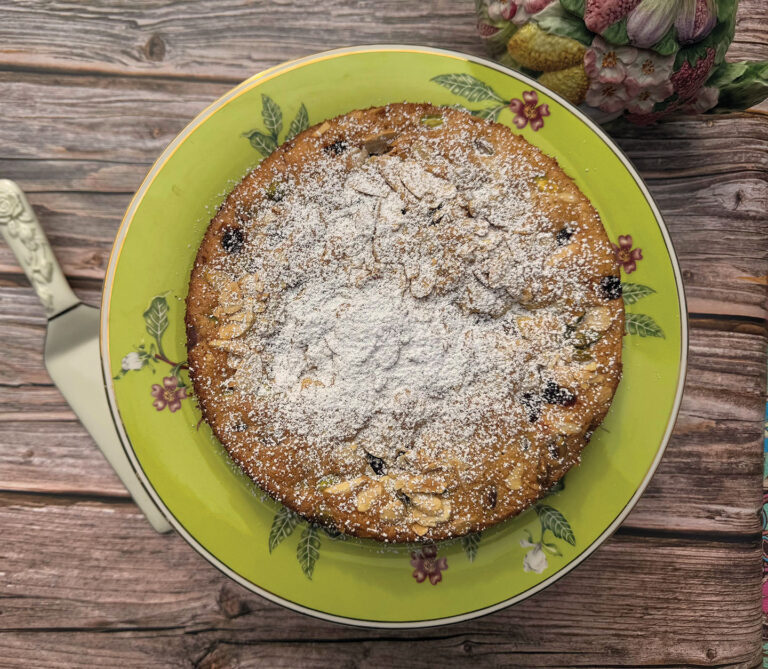 A Mystical Frangipane Fruit Cake