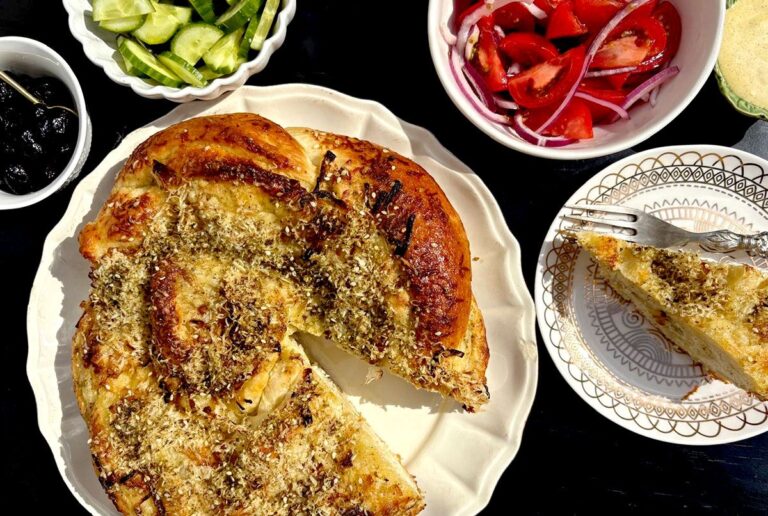 A Savory Twist: Golden Gouda Za’atar Babka
