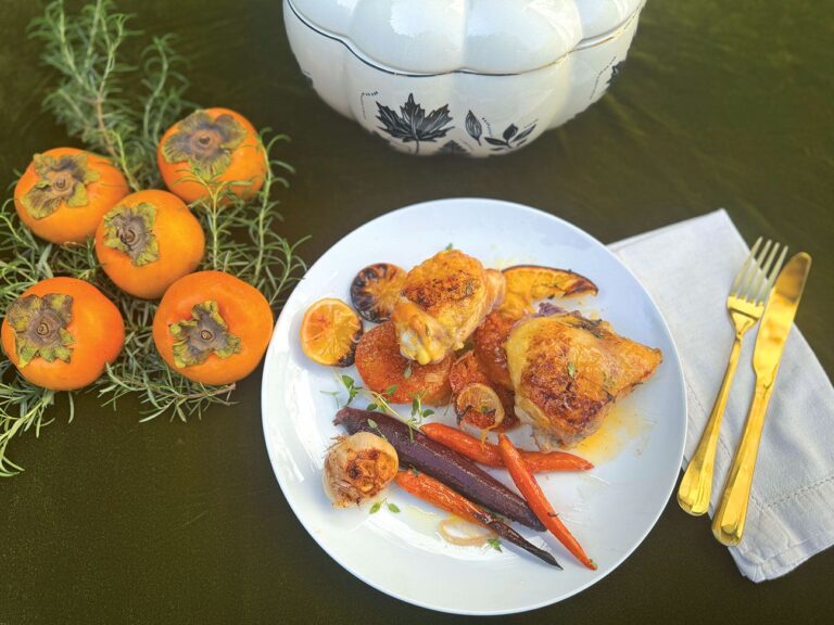 Classic Roast Chicken with Crouton Stuffing