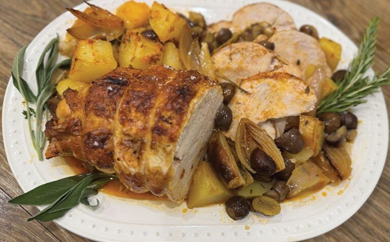 The Festive Flavor of Roasted Chestnuts and Turkey Breast