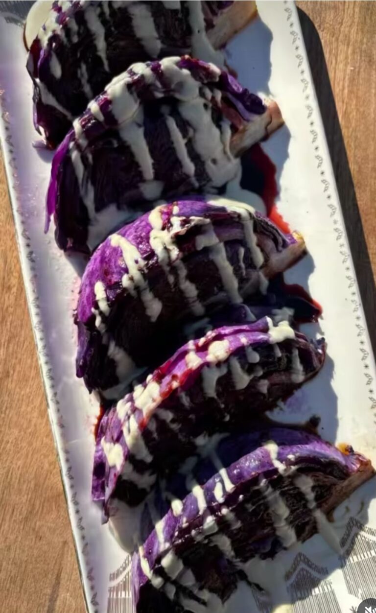 Roasted Purple Cabbage