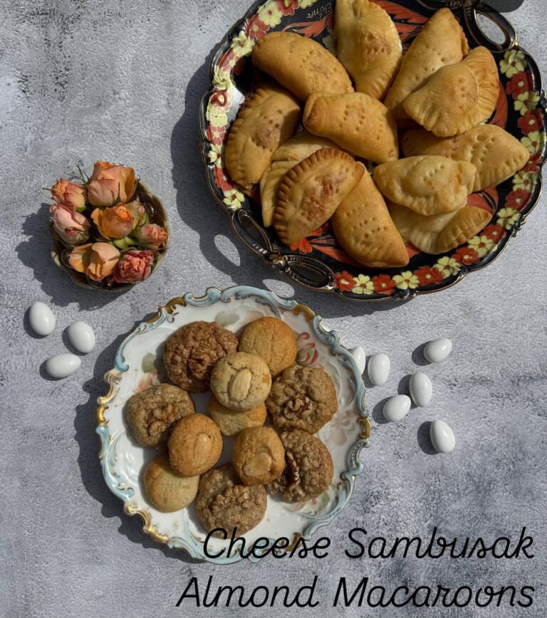 Cheese Sambusak & Almonds Macaroons Recipe