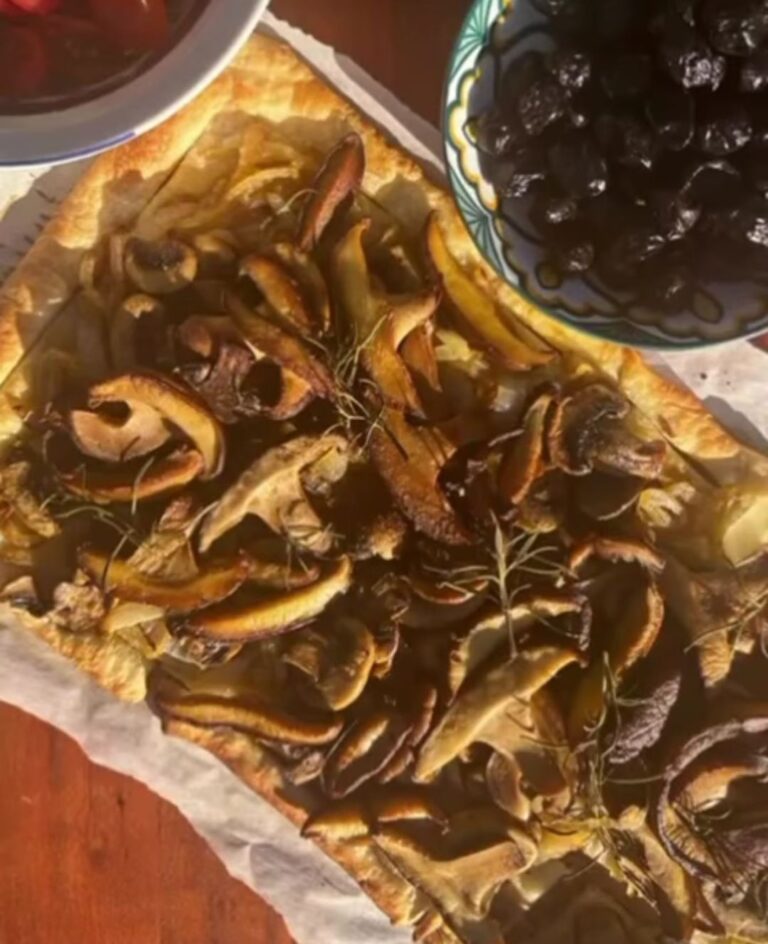 The rustic Mushrooms Tart