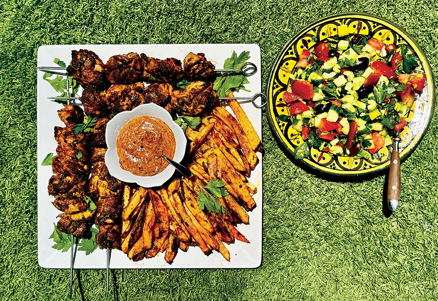 Moroccan-Spiced Chicken Skewers