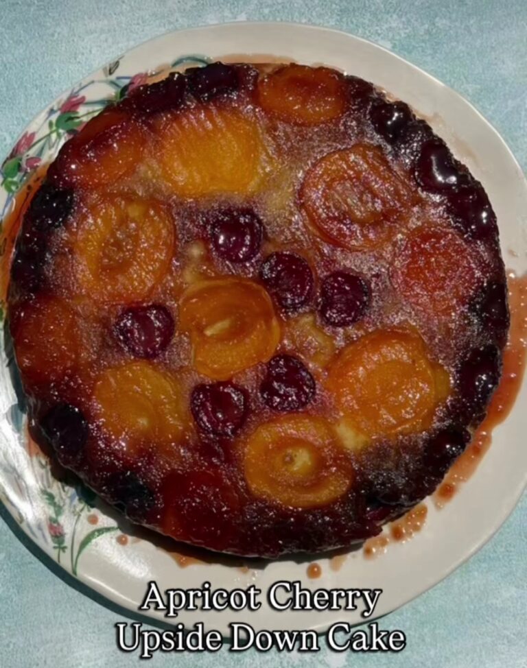 Apricot Cherry Upside Down Cake
