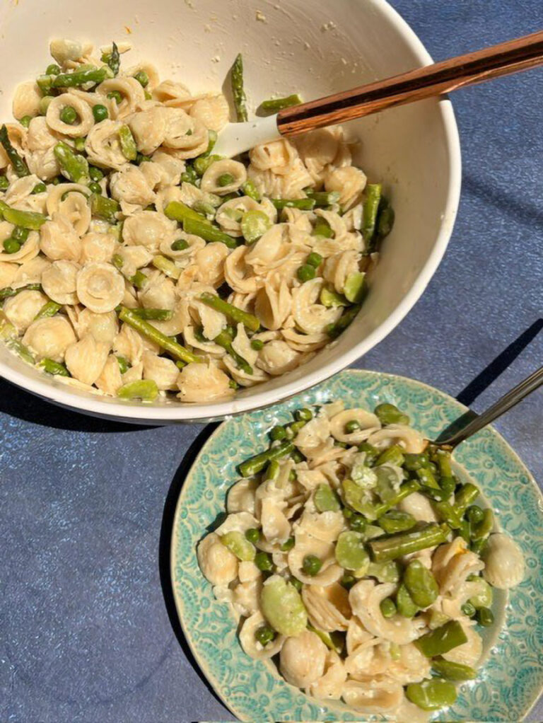 A Diploma and A Fava Bean Spring Pasta Dish