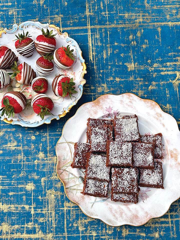 chocolate coconut Slice